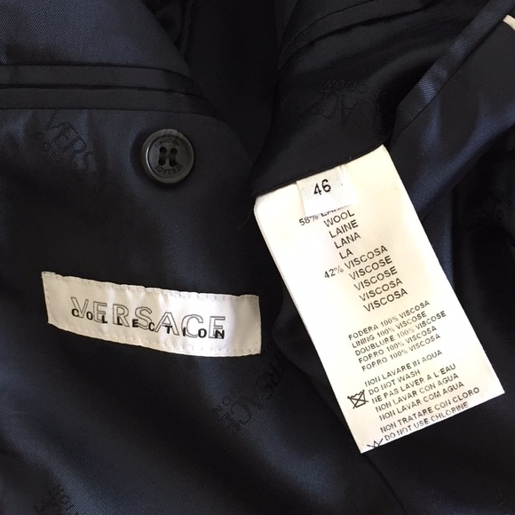 Versace collection navy black blazer - Picture 6 of 8